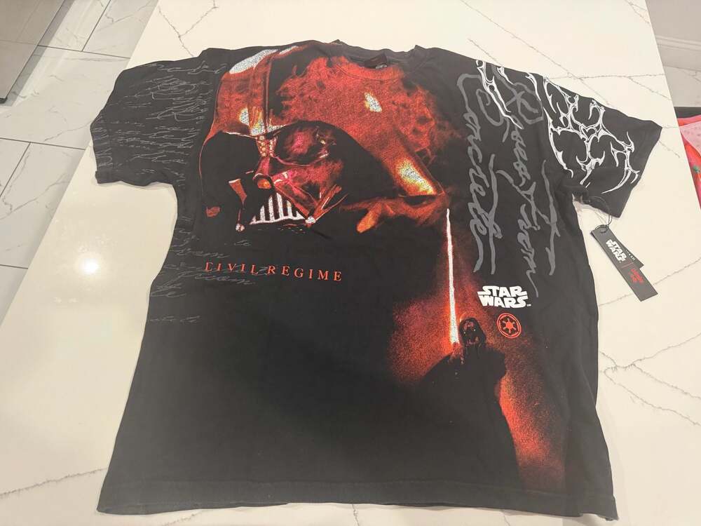 Civil Regime x Star Wars Darth Vader Roses From Concrete Graphic T-Shirt